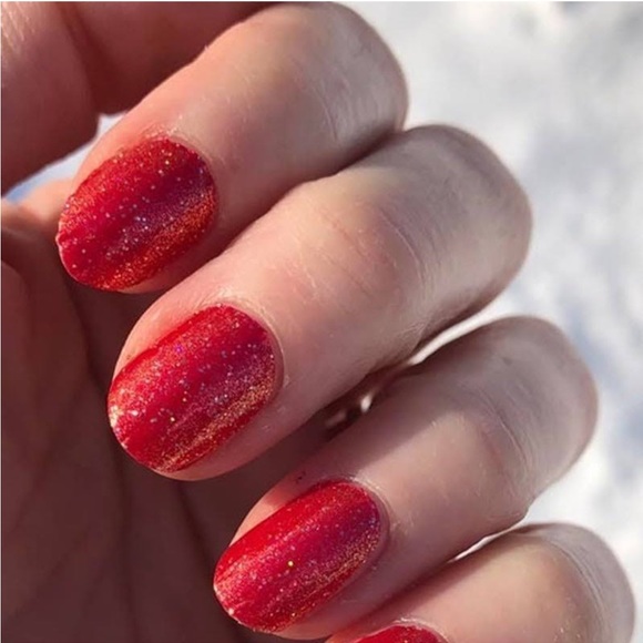 *Retired* Color Street: Cherry Float | Scarlet Red Glitter Valentine’s Day - Picture 8 of 15